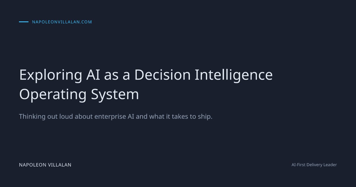 Exploring AI as a Decision Intelligence Operating System | Napoleon ...